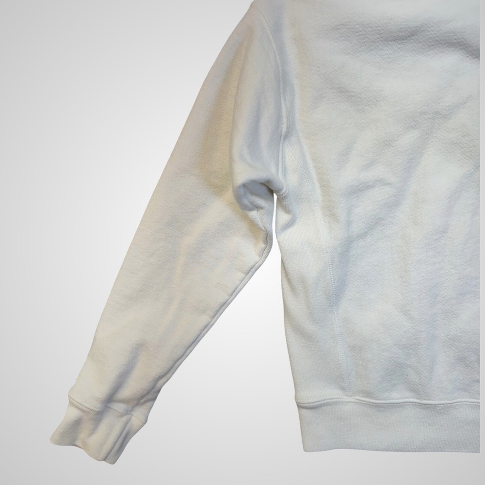 Champion Hoodie Mens Small White Excellent Reverse Weave Pullover Sweatshirt